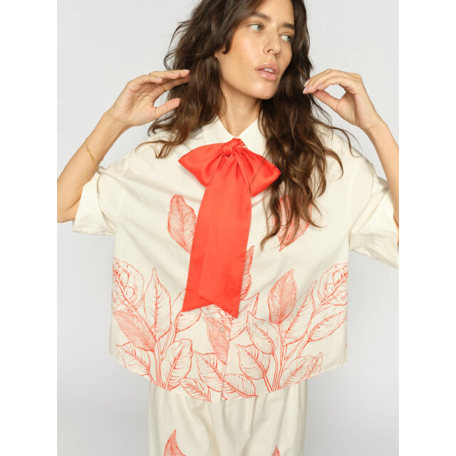 Mos Mosh 177770 180 mosmosh mm saras monochrome shirt ecru