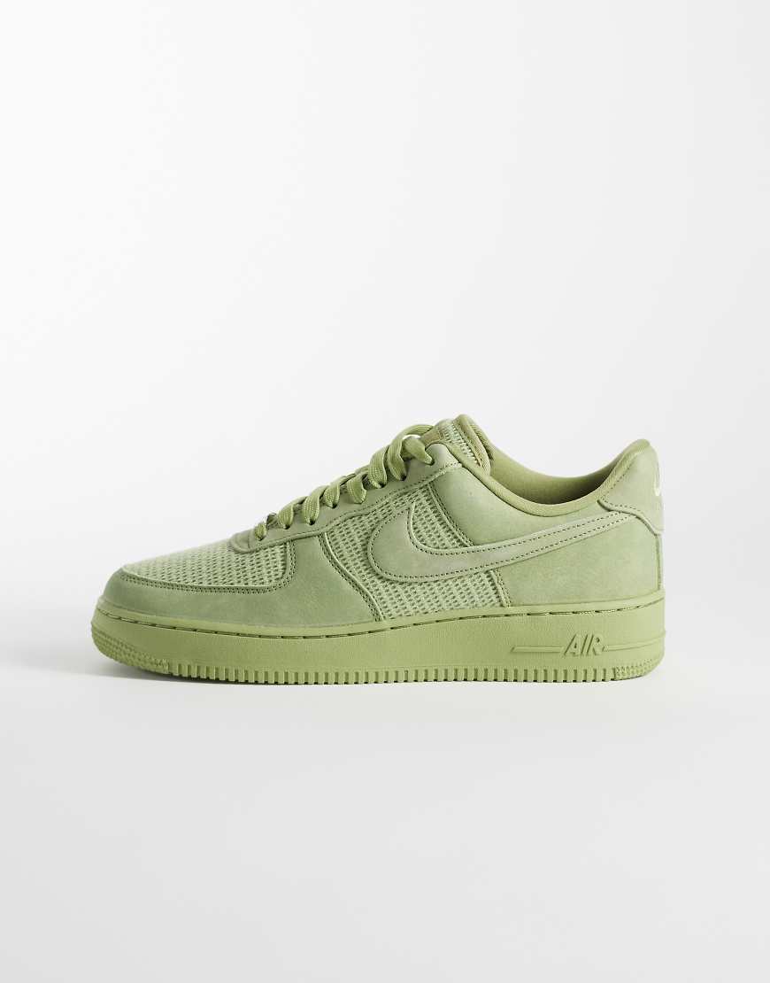 Nike - Air Force 1 '07 LV8 - Sneaker aus Webstoff in Grün