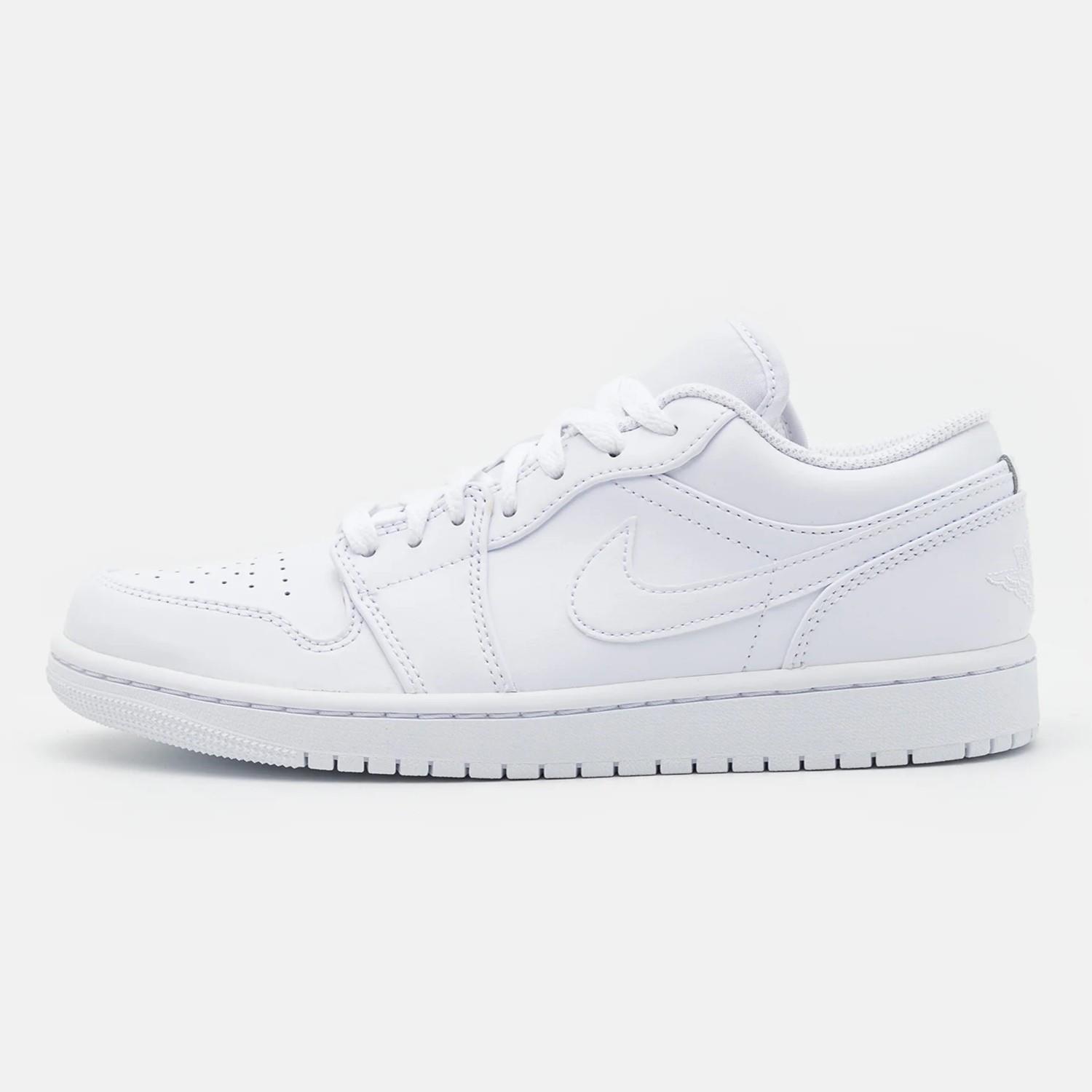 Nike Air Jordan 1 Low Herensneakers in wit/wit/wit