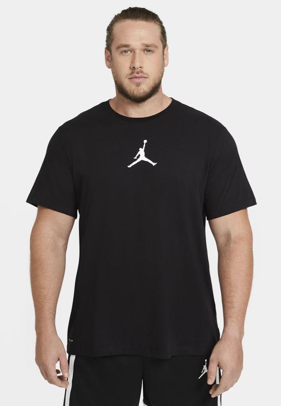 Nike Air Jordan Jumpman T-shirt met ronde hals voor heren in zwart