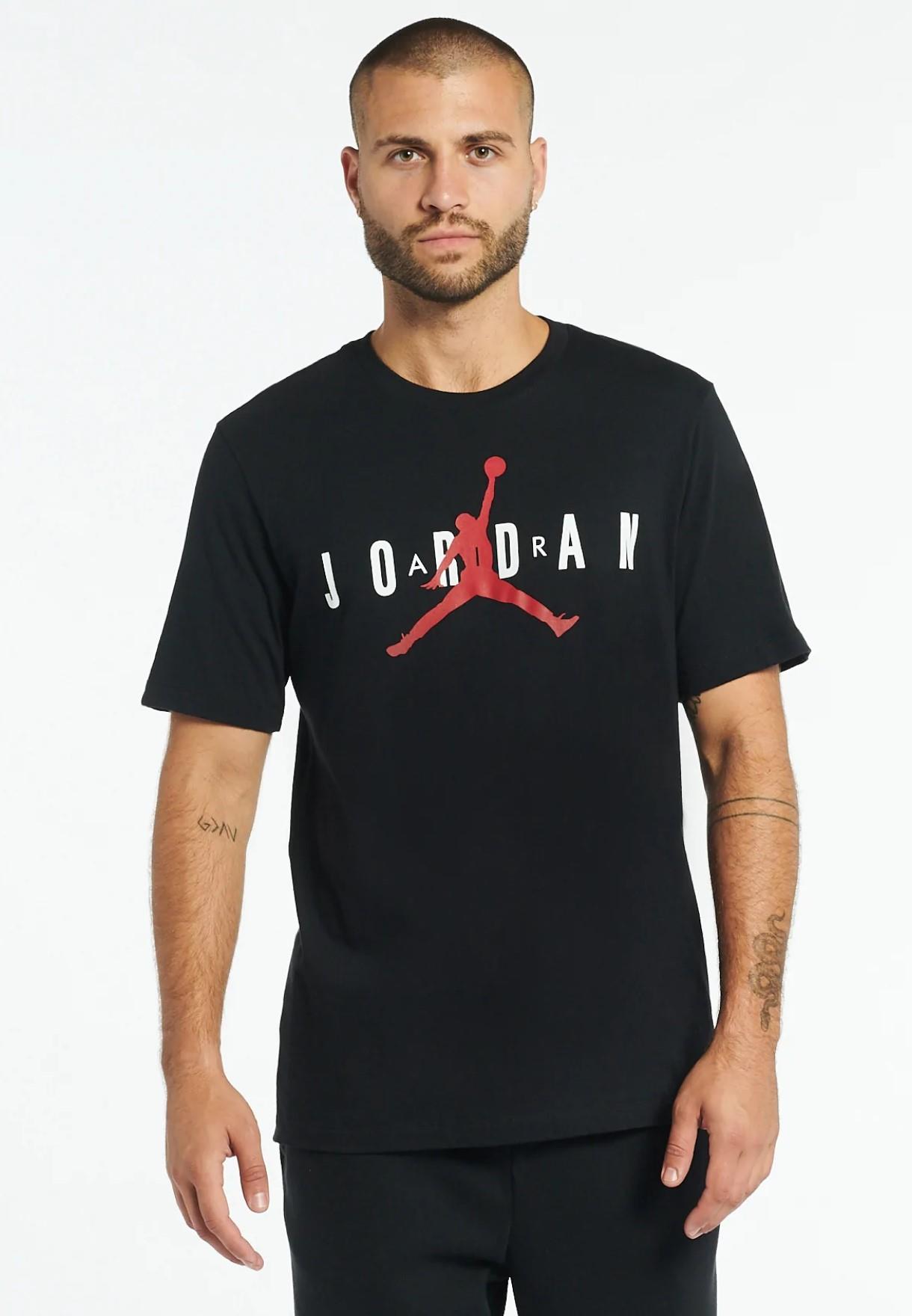 Nike Air Jordan T-shirt voor heren in zwart