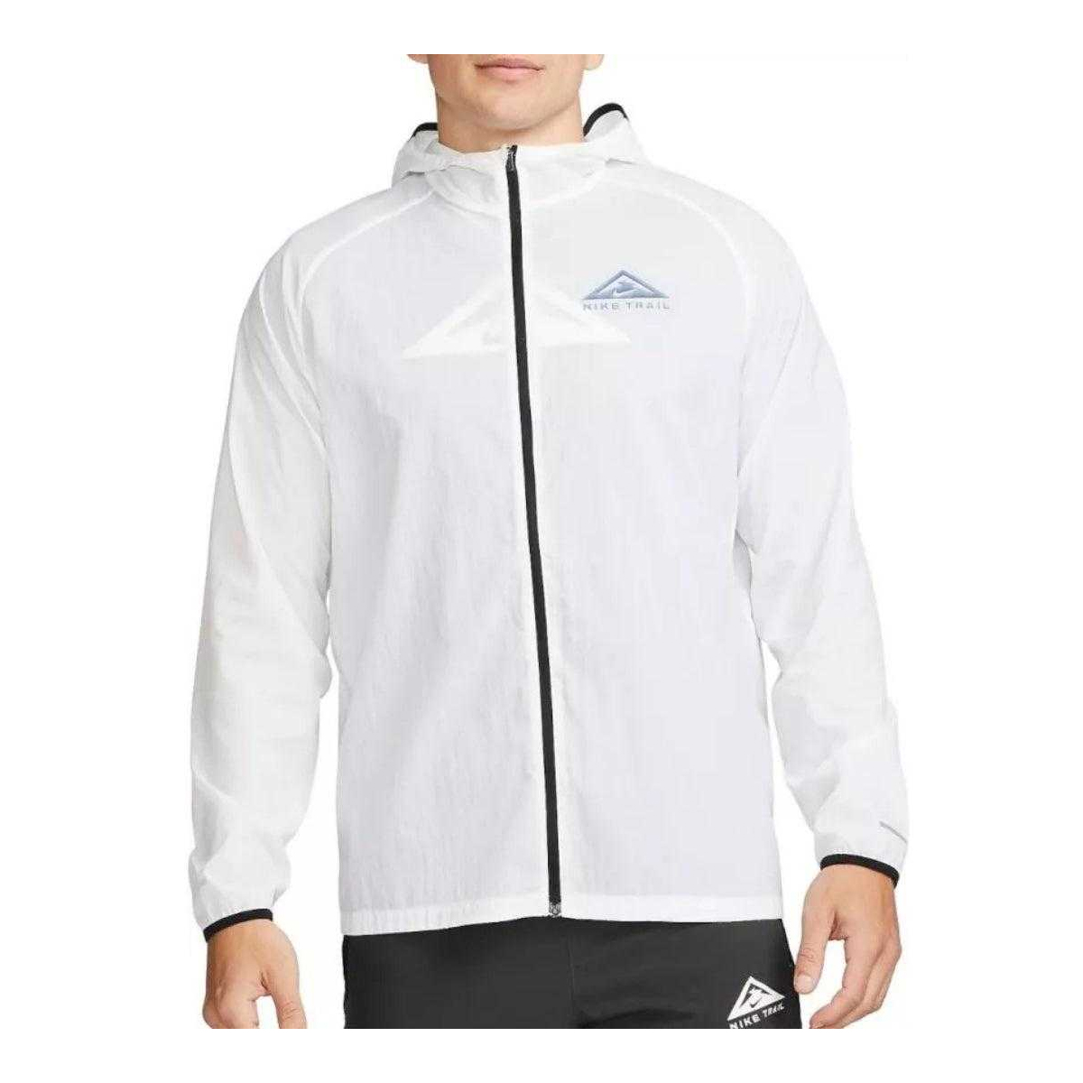 Nike Heren Aireez Gewone Dri-FIT Lichtgewicht Jas (Wit)