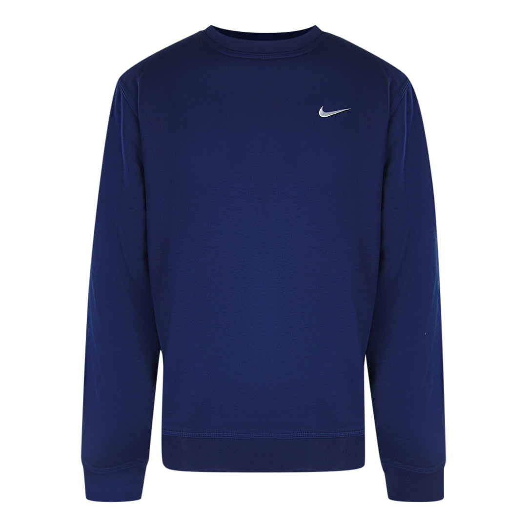 Nike Sweatshirt Met Kleine Swoosh In Marineblauw