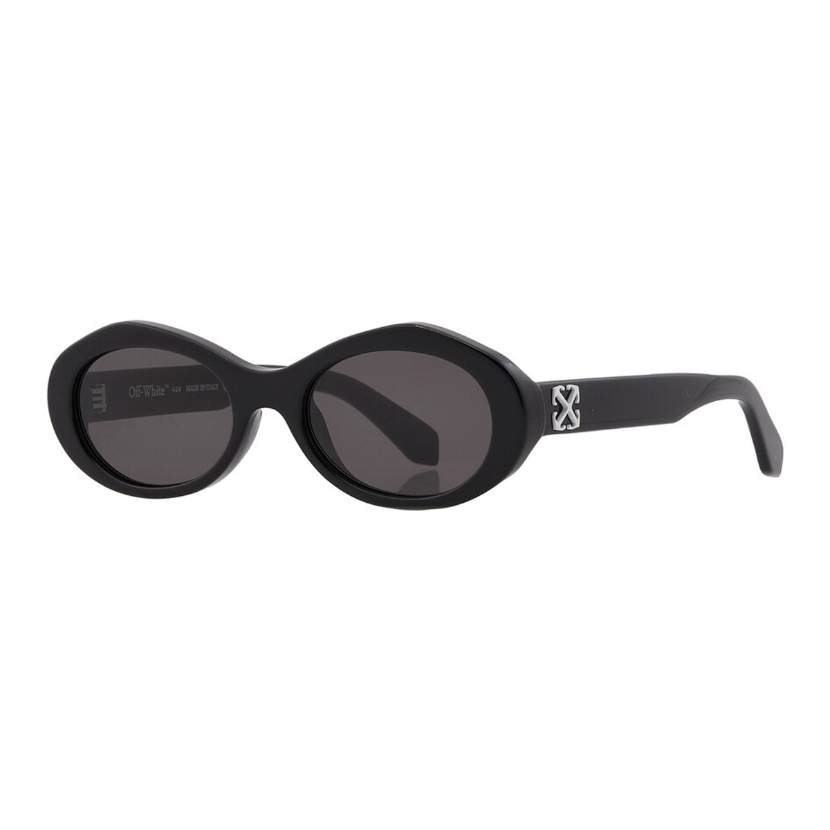 Off White Dames/Dames Edison Ovale Zonnebril (Zwart/Zwart)