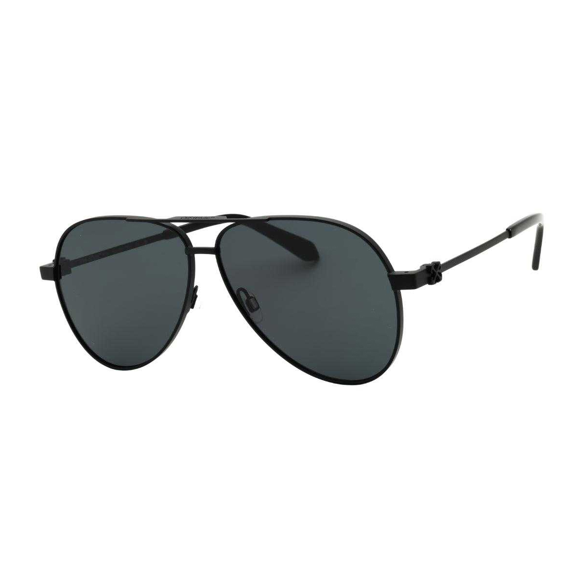 Off White Unisex volwassen zonnebril Ruston L gespiegeld (Zwart)