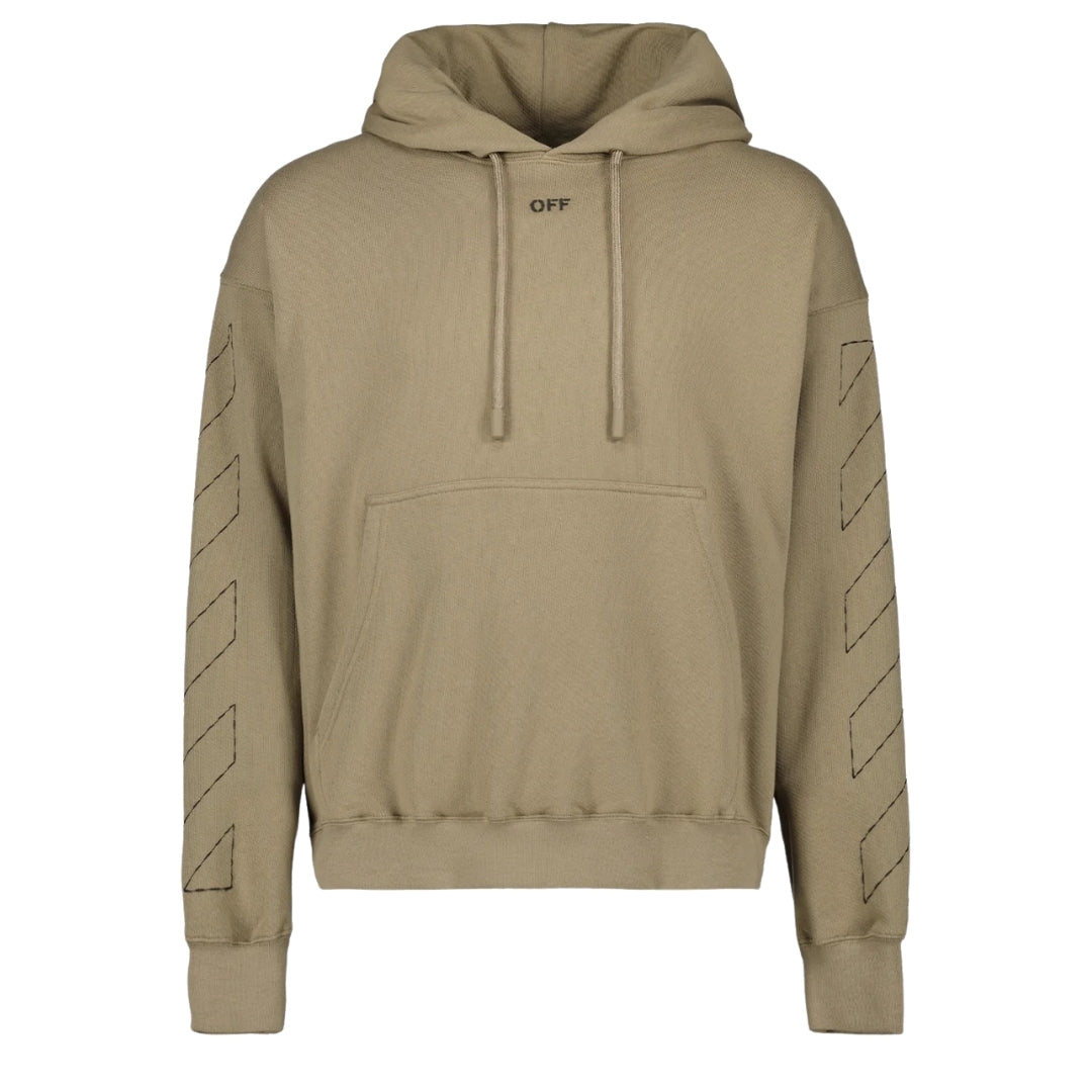 Off-white Off Stitch Skate Hoodie Beige