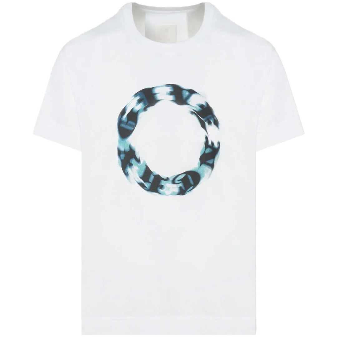 Oversized wit T-shirt met cirkellogo van Givenchy