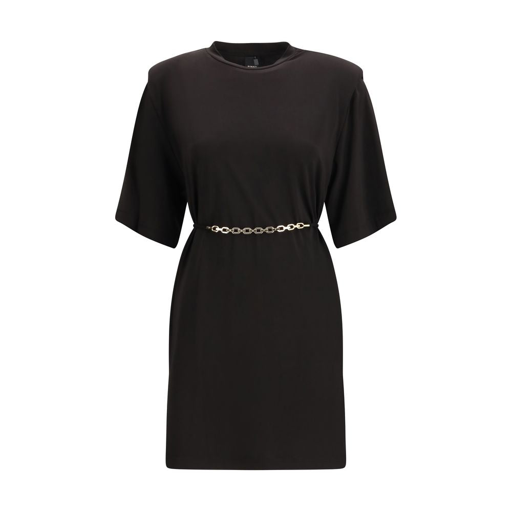 PINKO Zwart Acetaat Casual Jurk