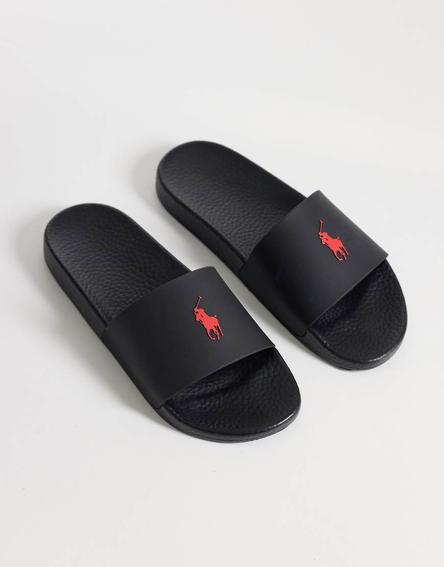 Polo Ralph Lauren - Strand-Slider in Schwarz
