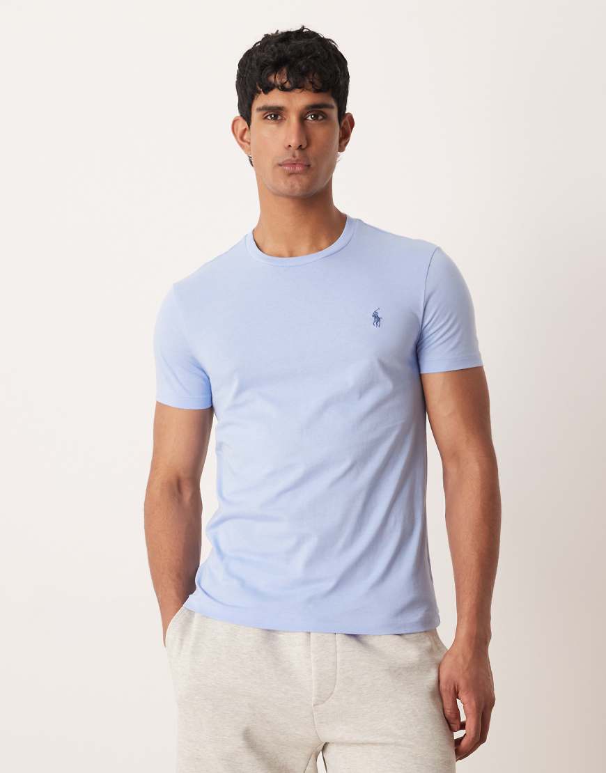 Polo Ralph Lauren - T-Shirt in Hellblau mit Markenlogo