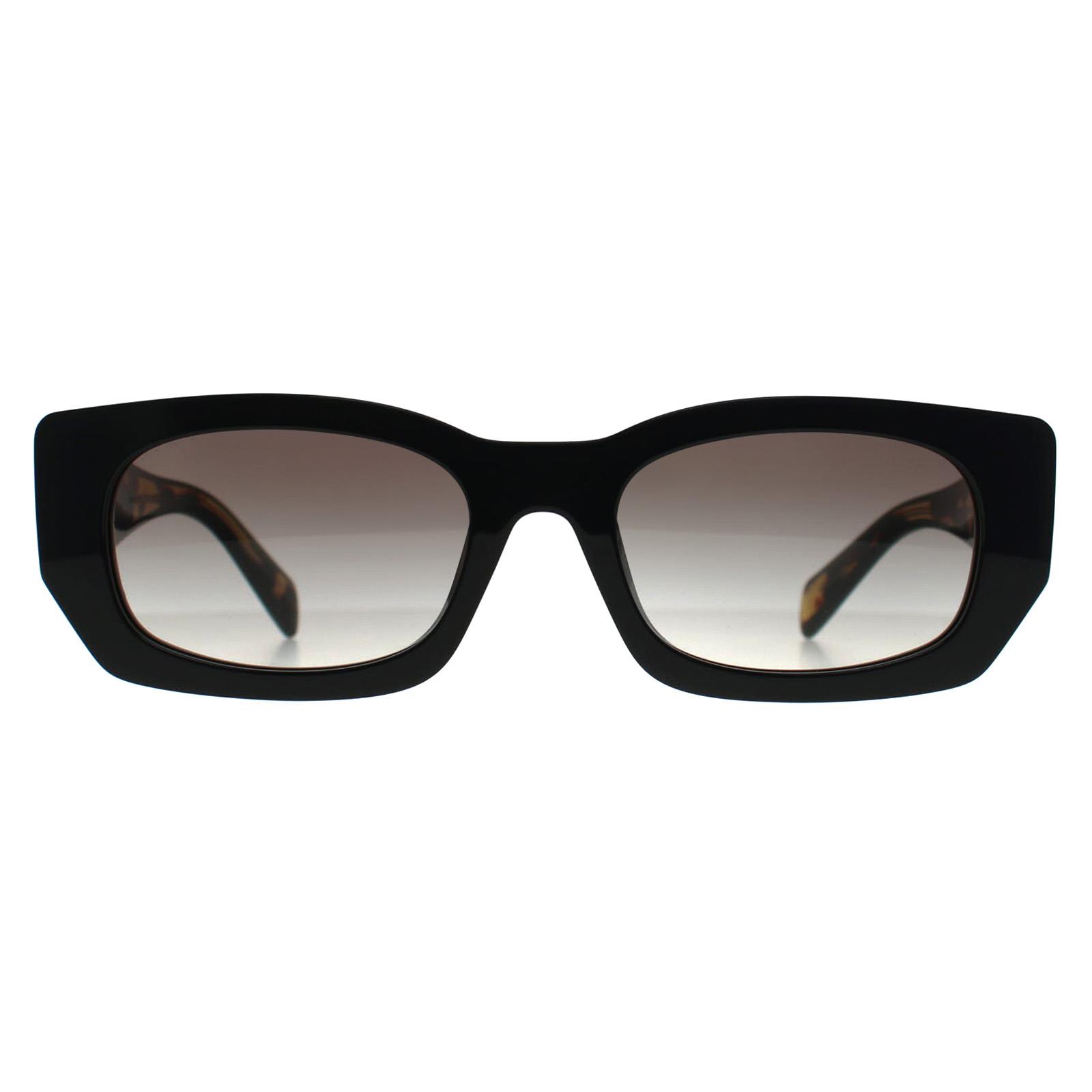 Prada PRB05S 3890A7 zwart & havana grijs gradiÃ"nt zonnebril