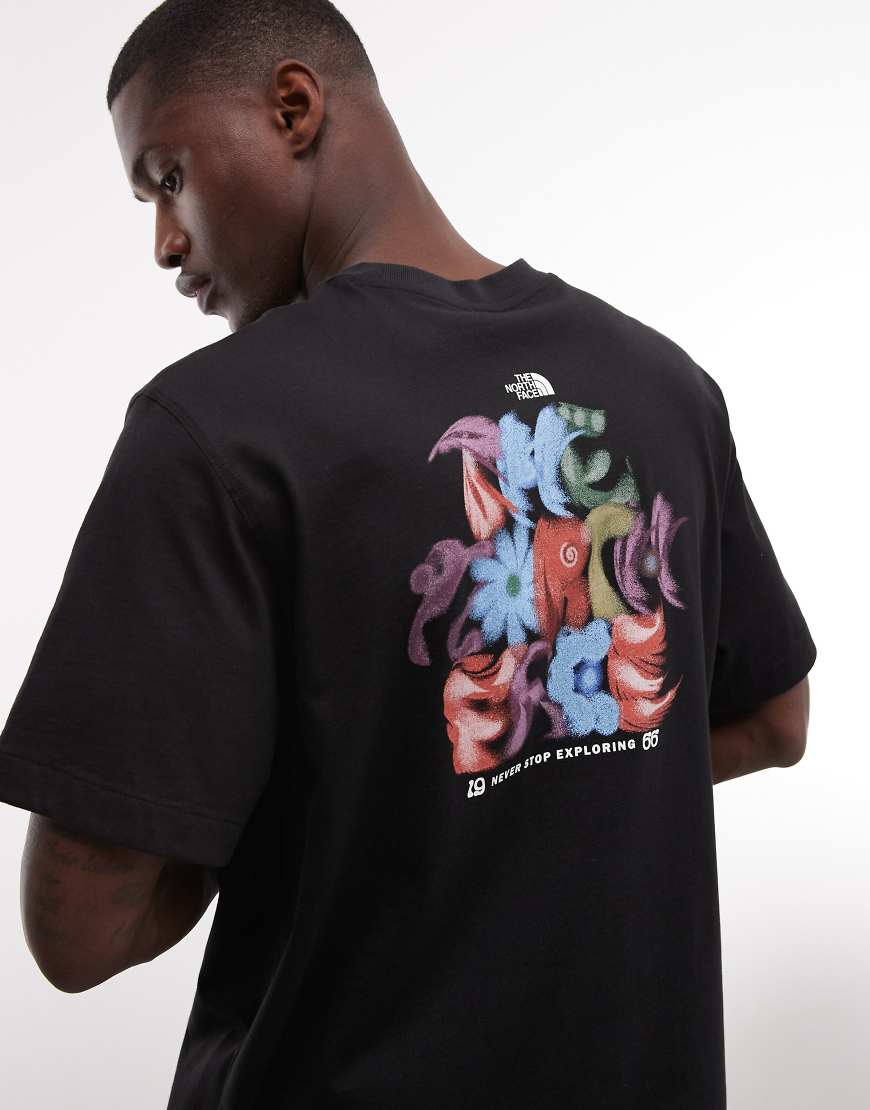 The North Face - Locker geschnittenes T-Shirt in Schwarz mit "1966"-Rückenprint