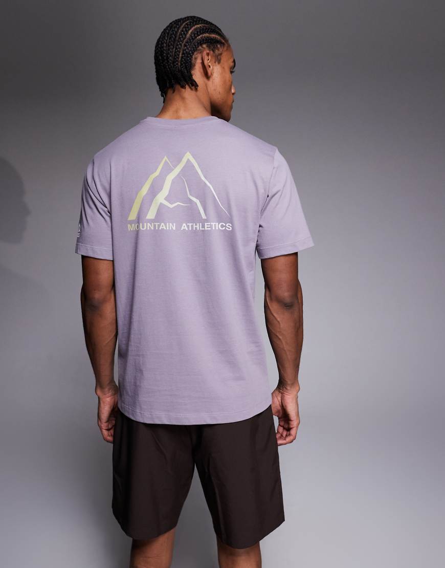 The North Face - Mountain Athletics - T-Shirt in Grau mit Rückenprint