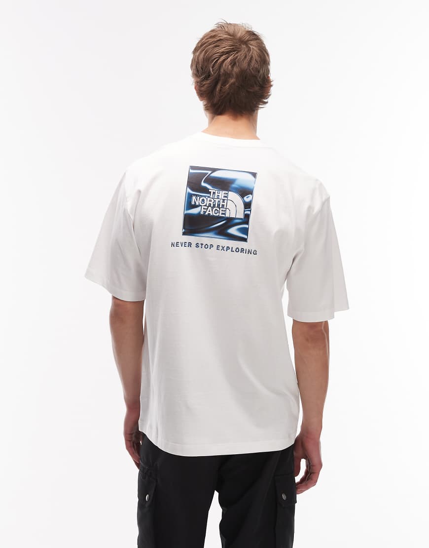 The North Face - NSE Liquid Box - Oversize-T-Shirt in Weiß mit Rückenprint