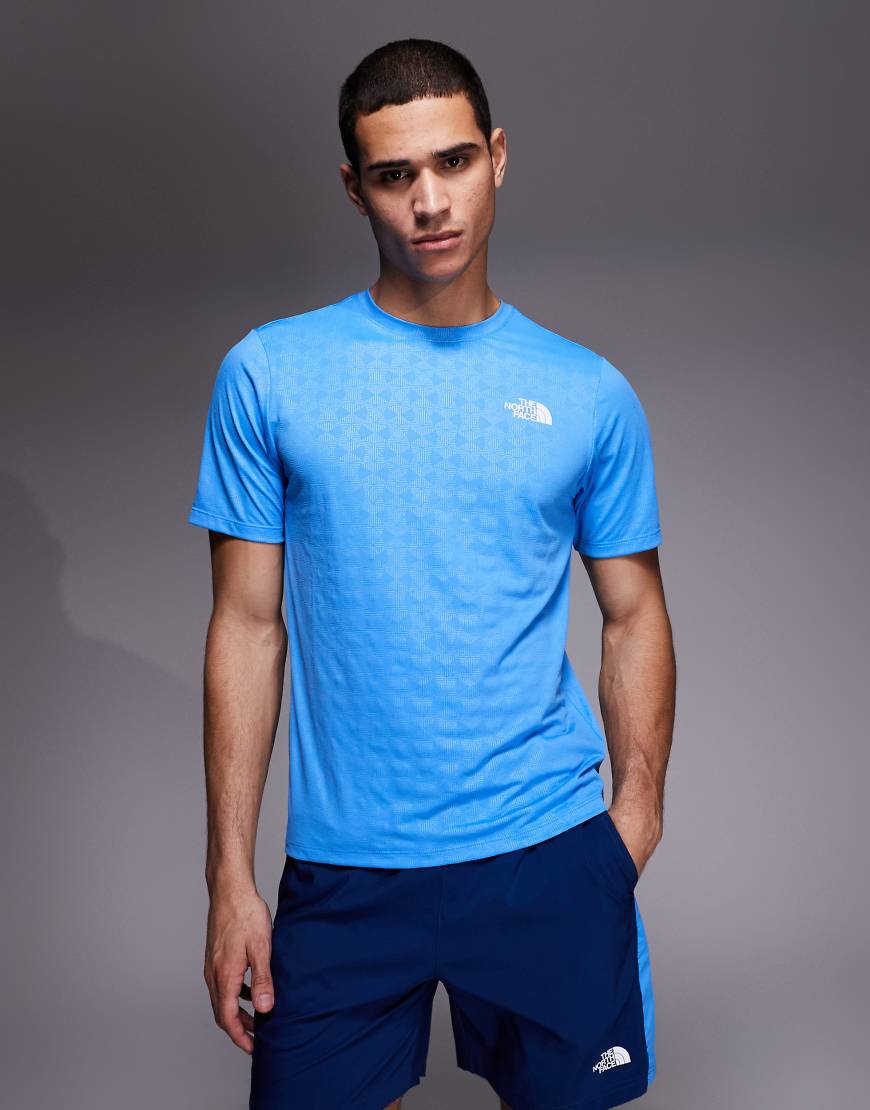 The North Face - Pentadome 24/7 - T-Shirt in Blau mit Präge-Effekt und Logo