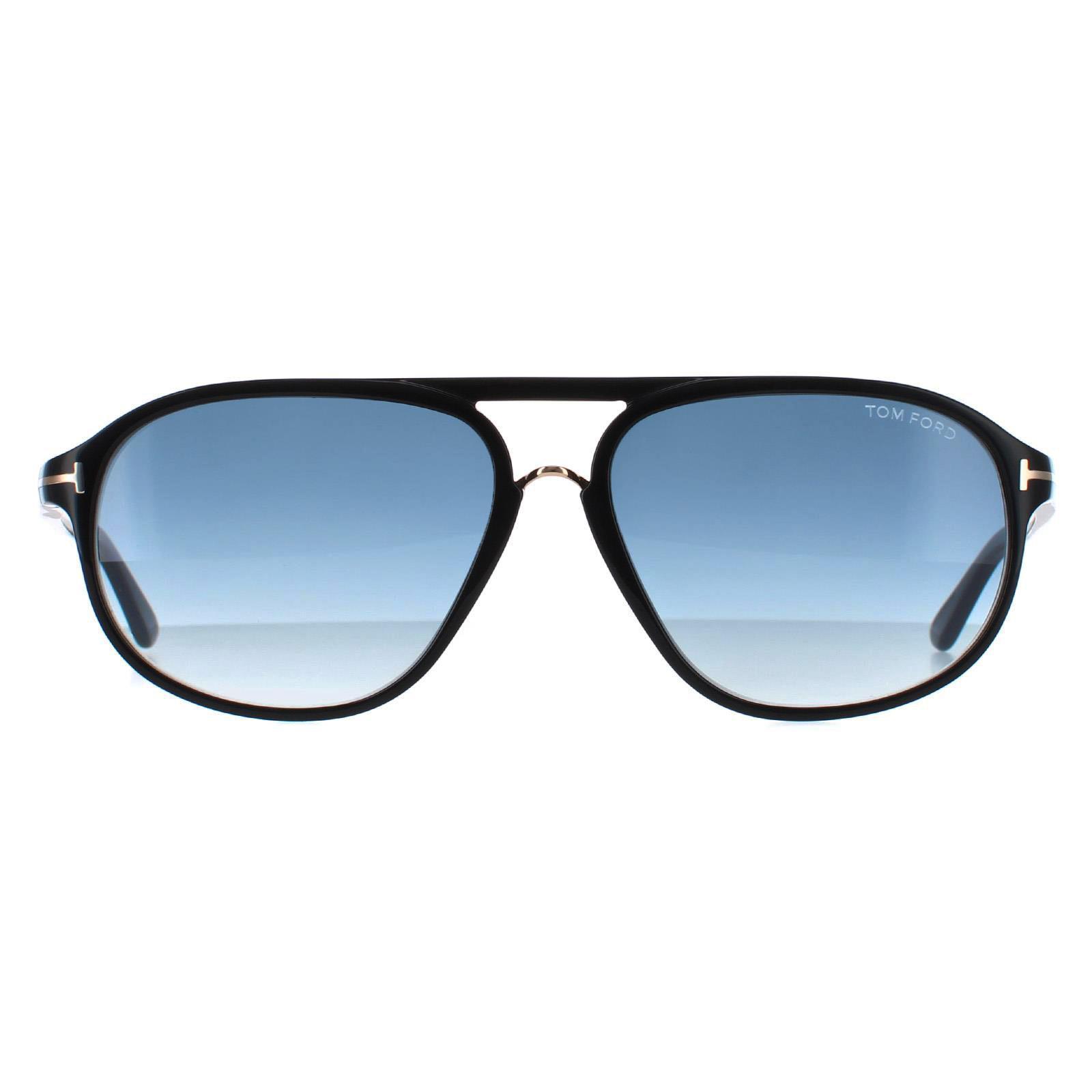 Tom Ford Zonnebril 0447 Jacob 01p Glanzend Zwart Groenverloop