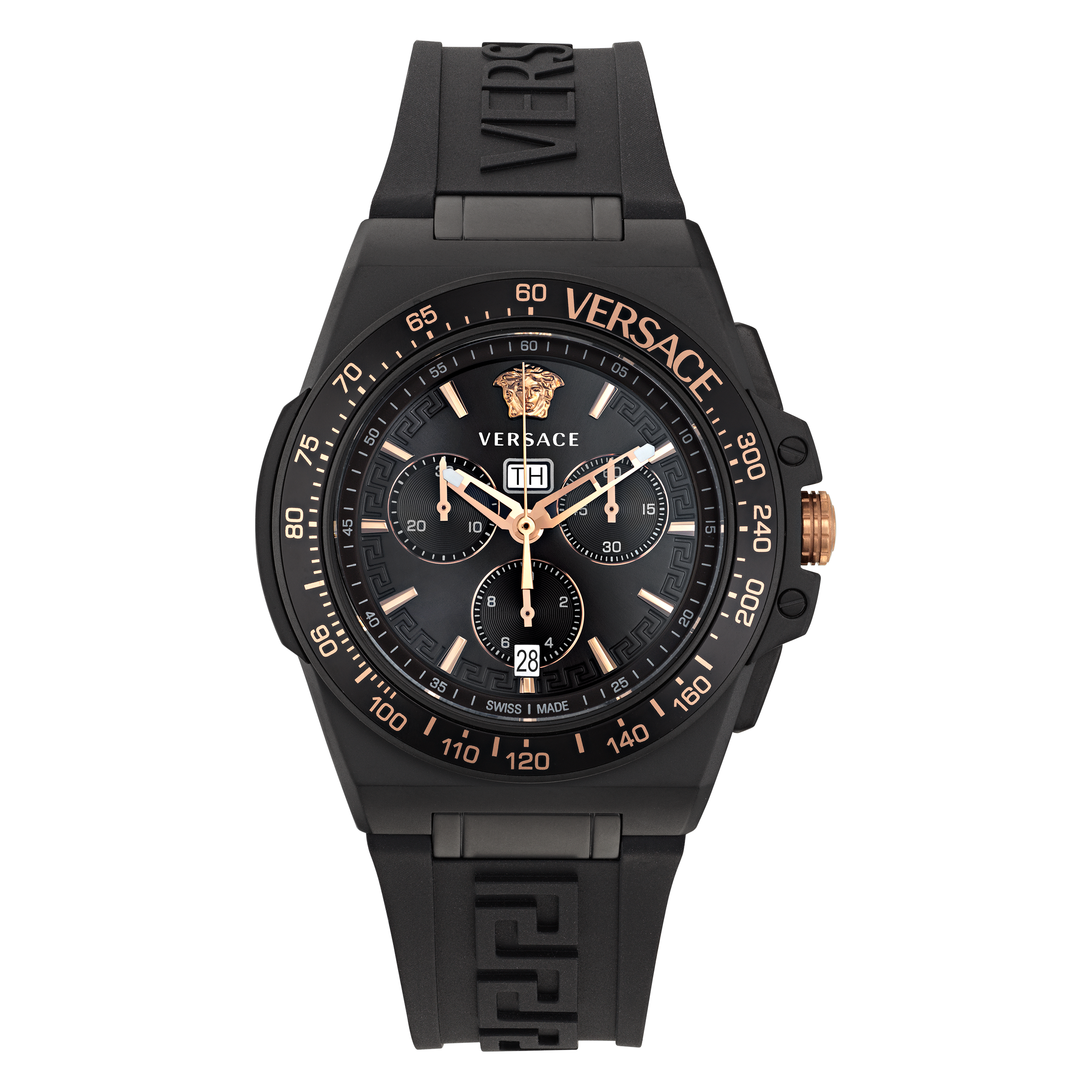 Versace Greca Extreme Chrono Heren Zwarte Horloge VE7H00323