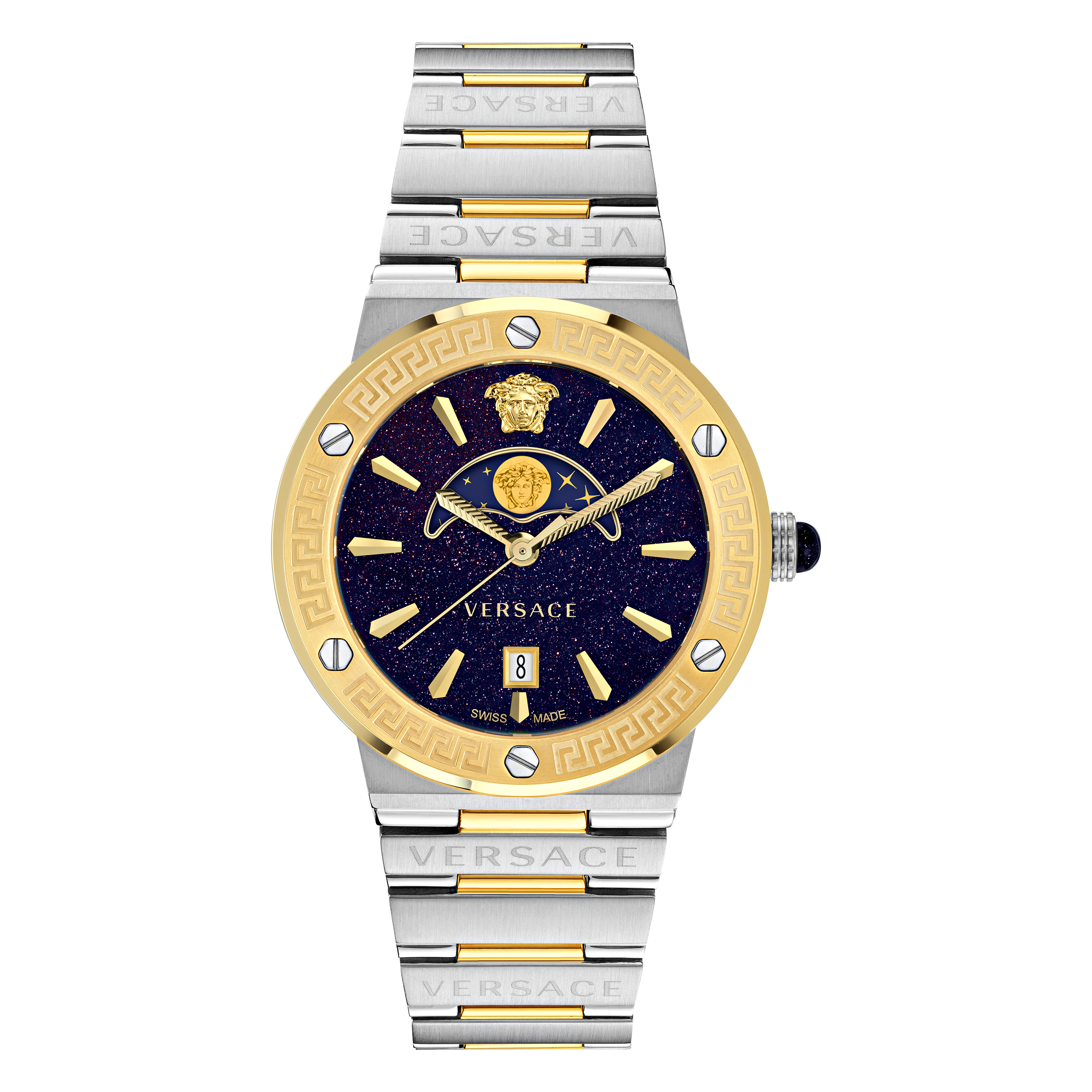 Versace Greca Logo Maanfase Vrouwen Multikleur Horloge VE7G00223