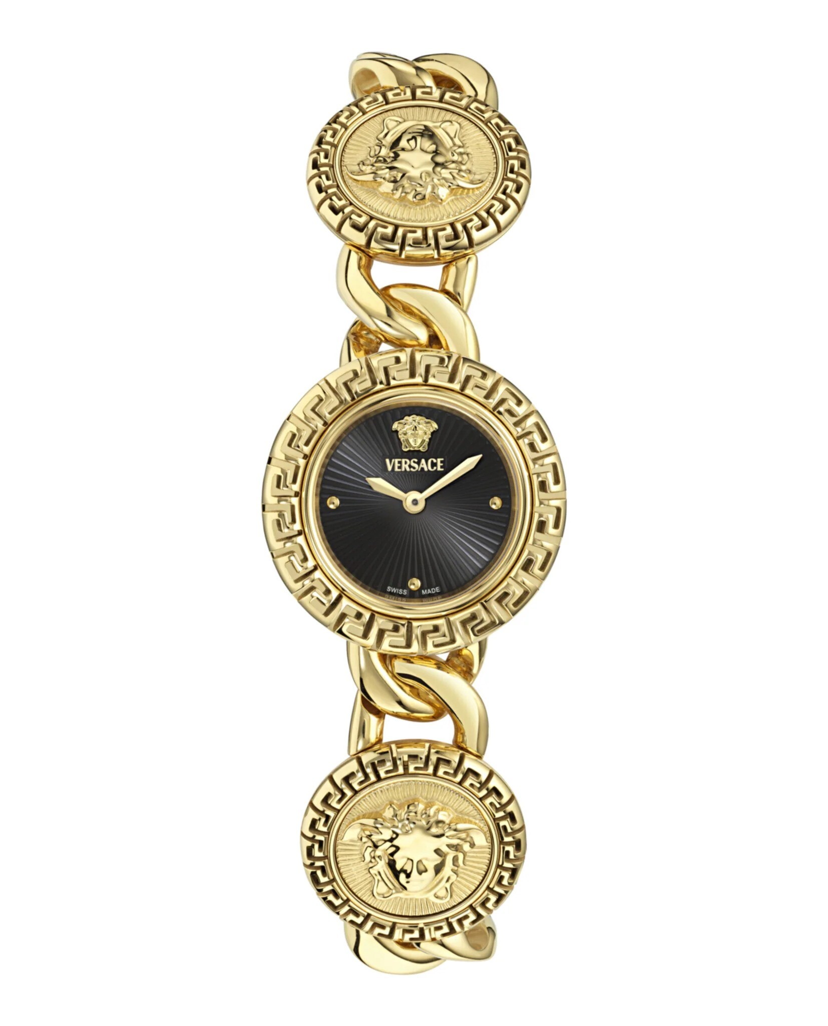 Versace La Greca Stud Icon Dames Horloge Goudkleurig VE0Q00525
