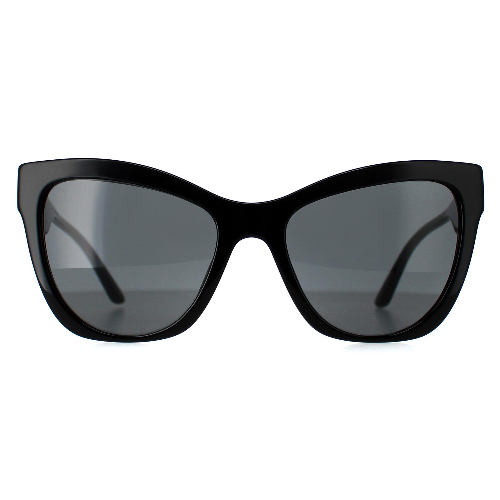 Versace VE4417U 535887 zwart patroon donkergrijze zonnebril