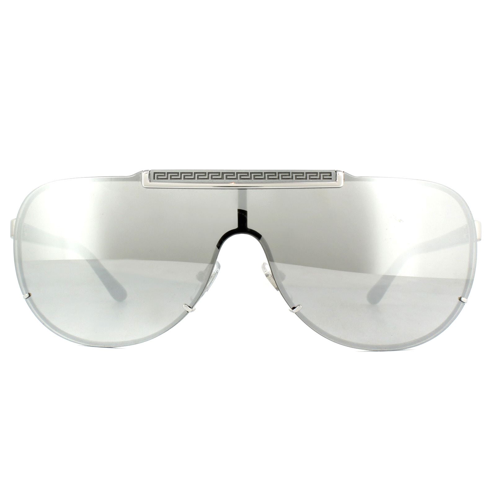 Versace Zonnebril VE2140 10006G Zilver Light Grijs Zilver Mirror