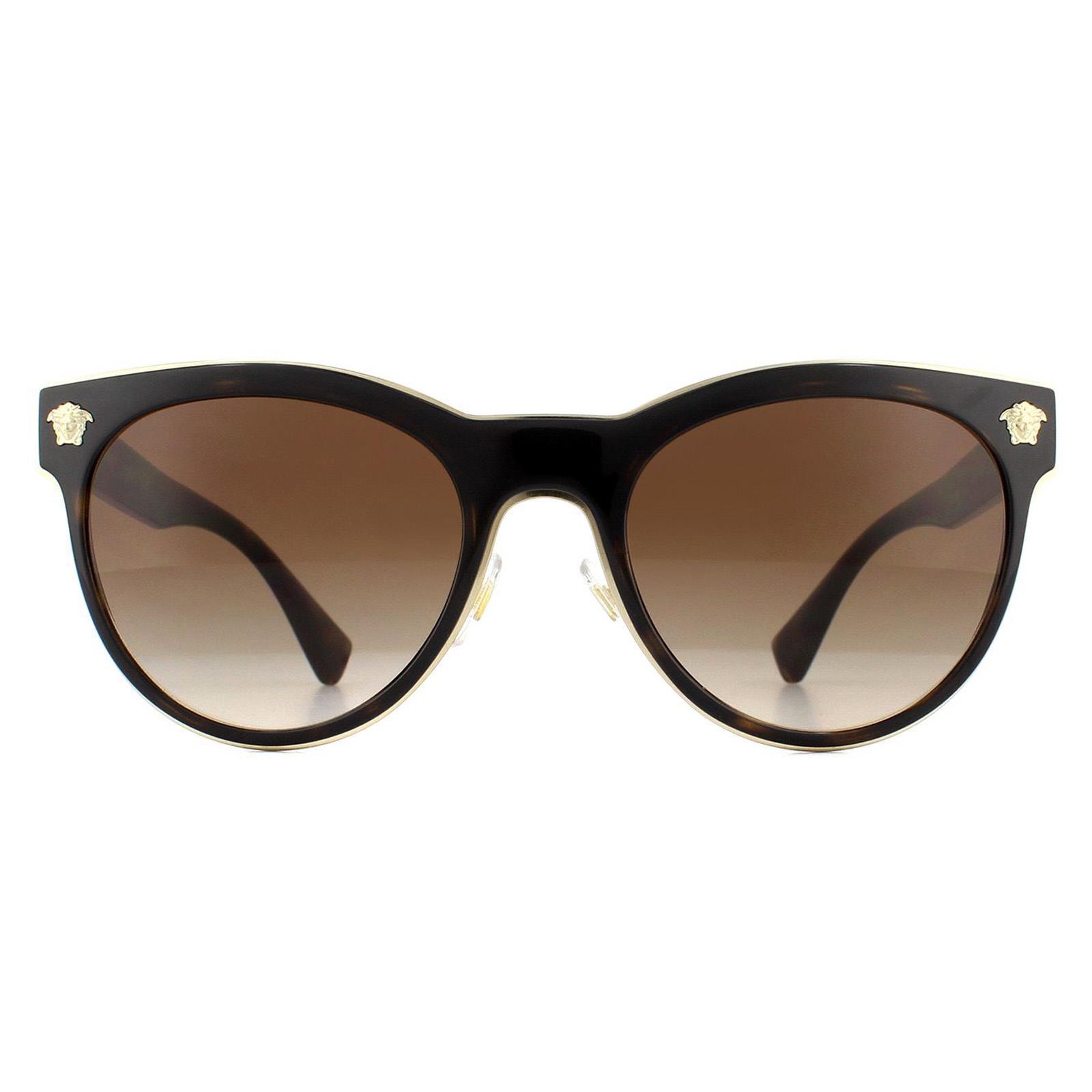 Versace Zonnebril VE2198 125213 Donker Havana Bruin Verloop