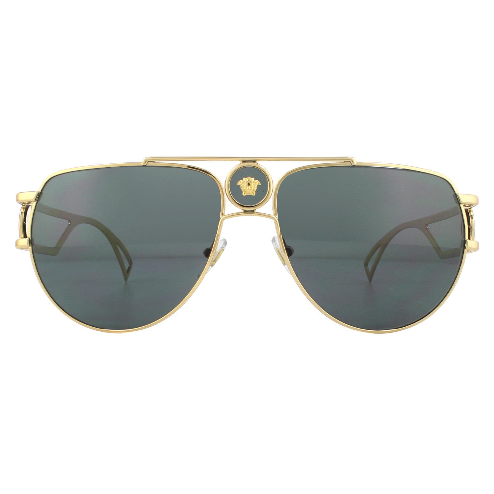 Versace zonnebril VE2225 100287 Goudgrijs