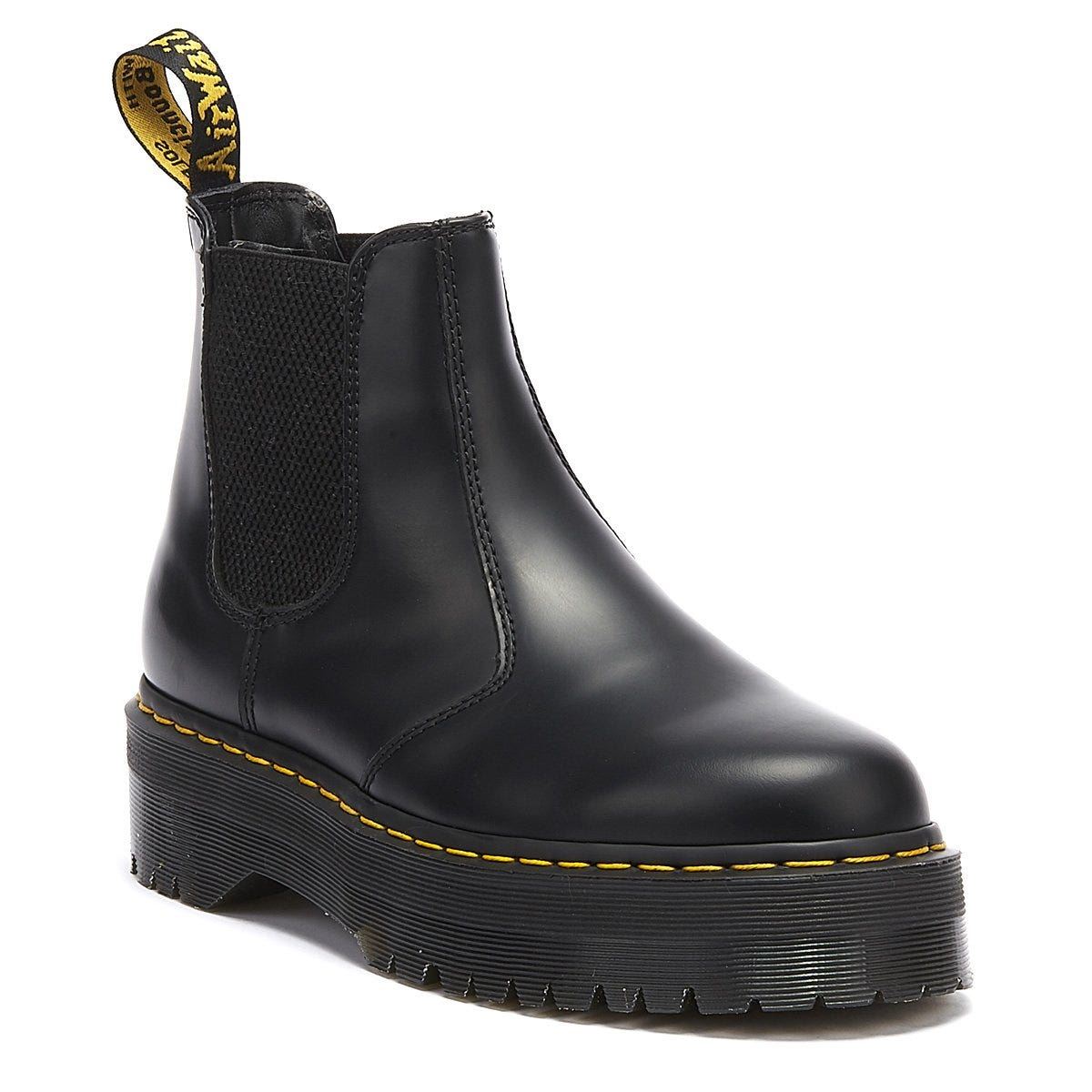 Winkel Voor 2976 Quad Smooth Polished Zwarte Laarzen Voor Dames