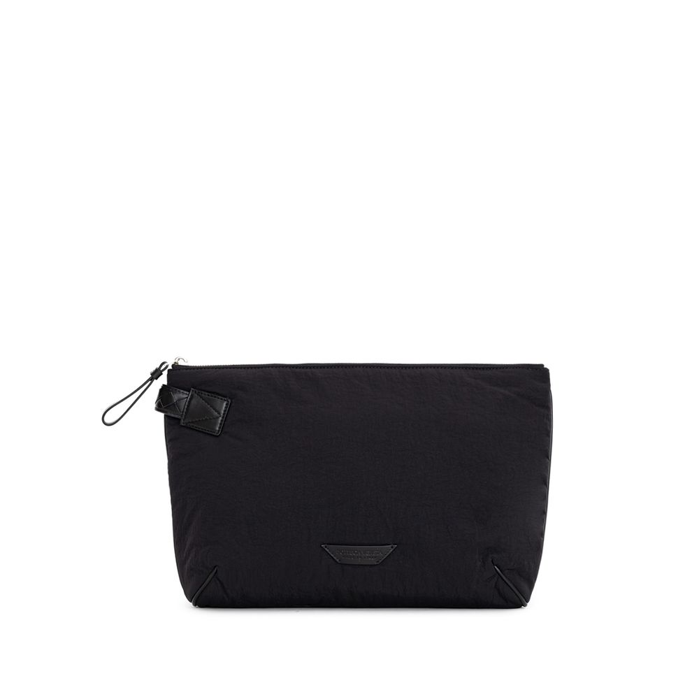 Zwarte Nylon Clutch Tas