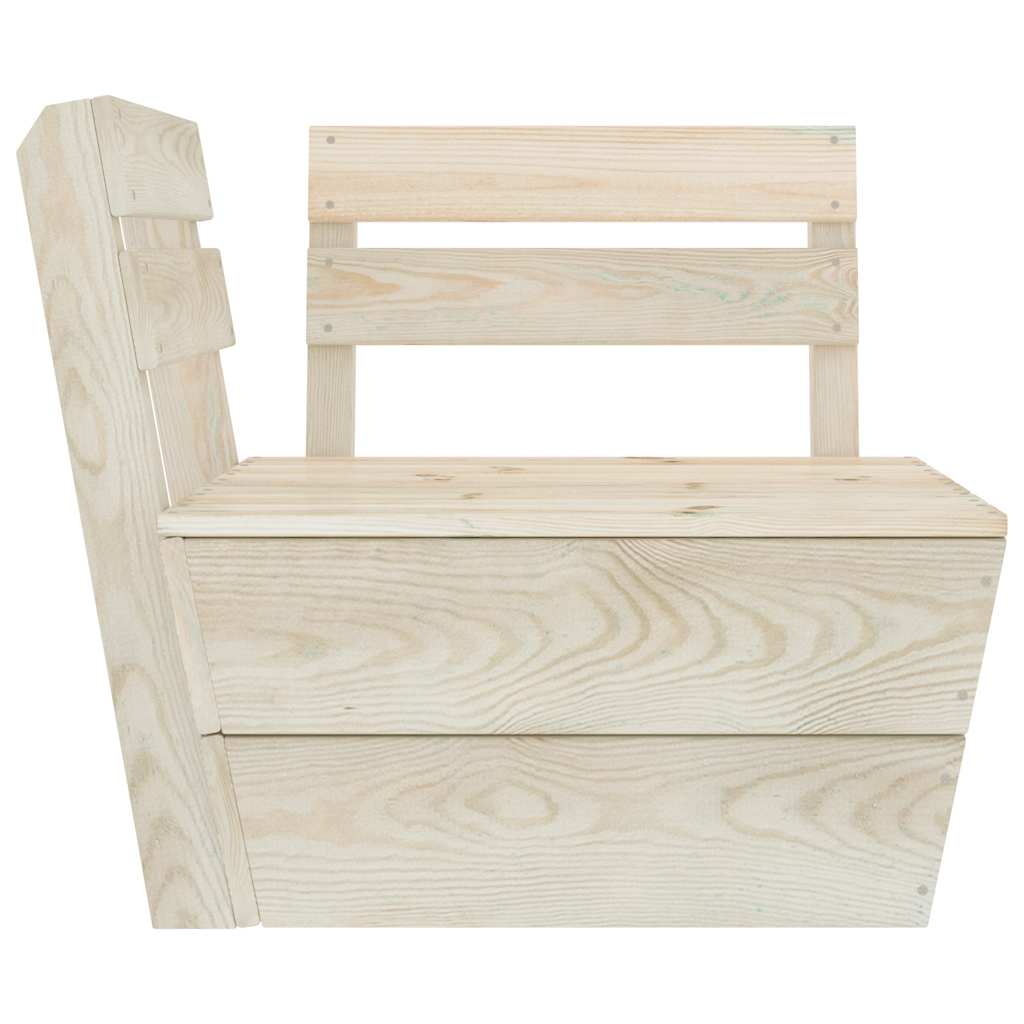 vidaXL Hoekbank sectioneel pallet geïmpregneerd vurenhout