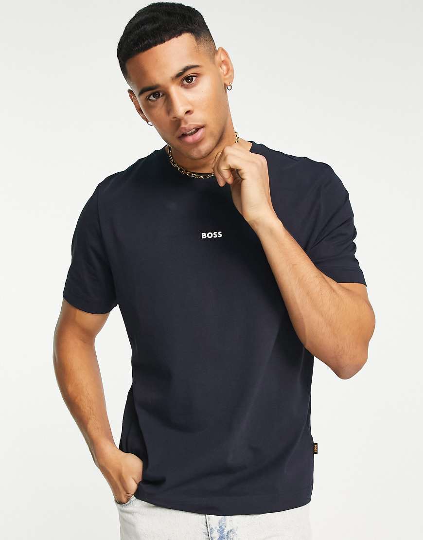 BOSS Orange - Tchup - T-Shirt in Marineblau