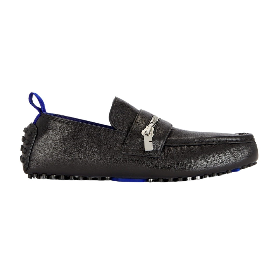 Burberry Zwarte Motor Lage Schoenen