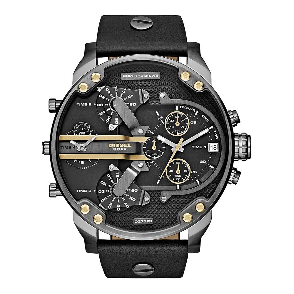 Diesel Mr. Daddy 2.0 Multifunctioneel Zwart Leer