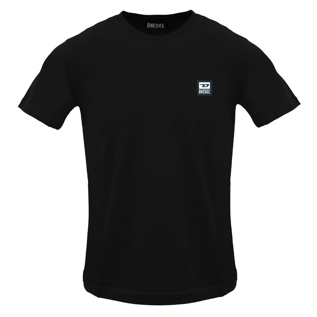 Diesel Small Patch Logo Zwart Kaviaar T-shirt