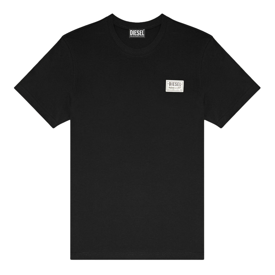 Diesel Small Patch Logo Zwart T-shirt