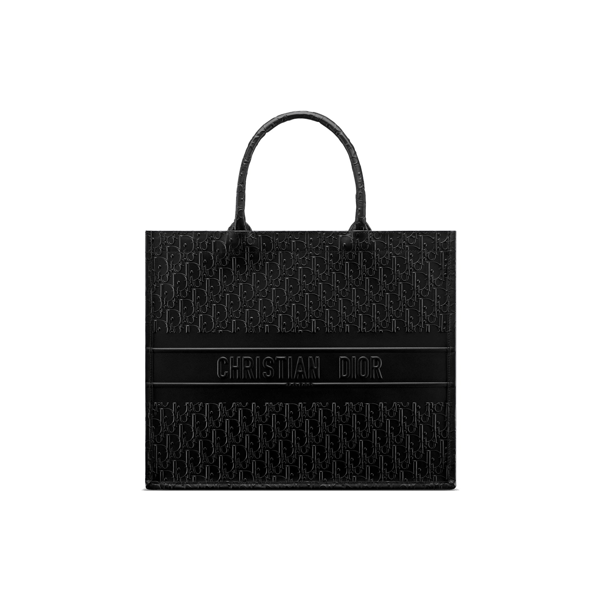 Dior Oblique Tote Tas van Leer