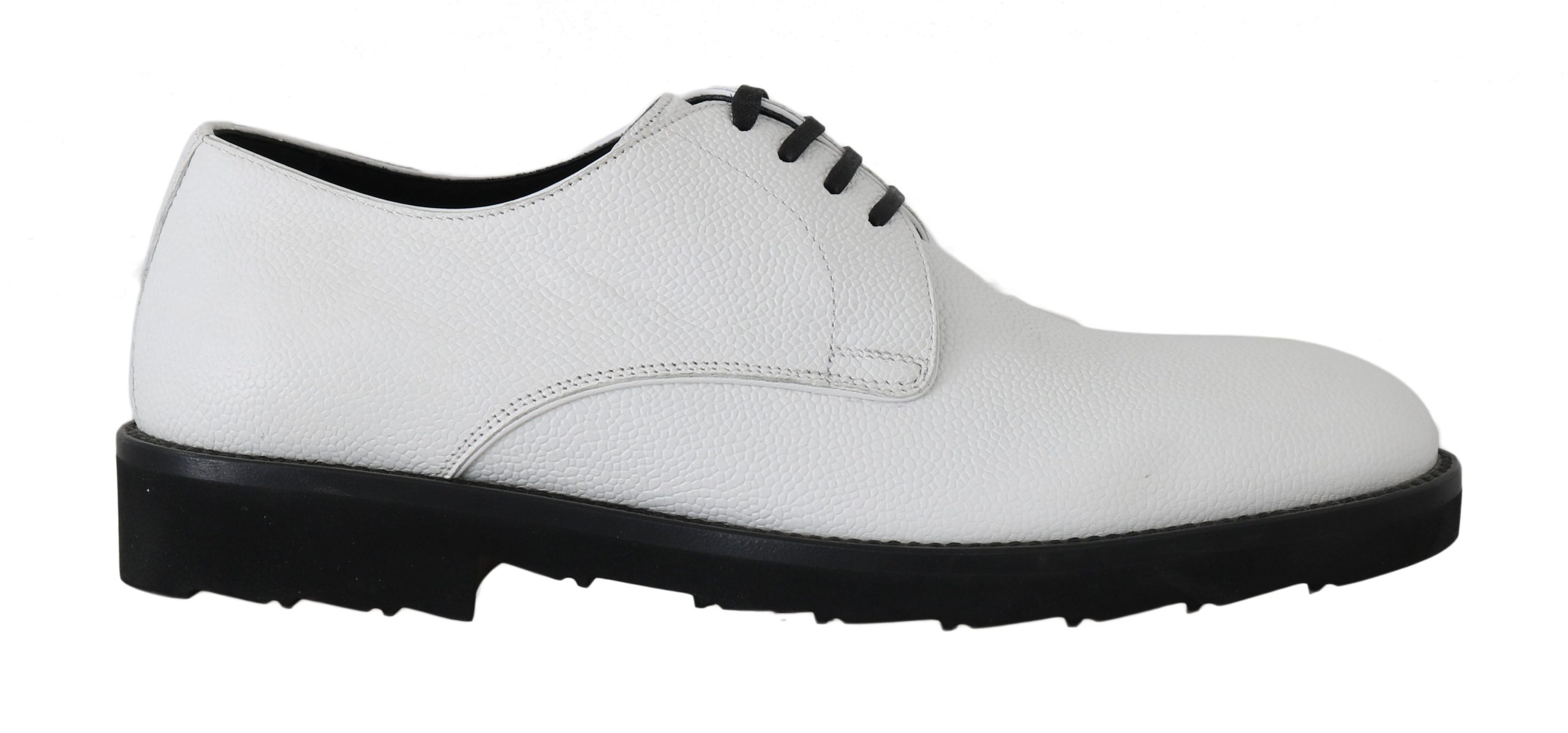 Dolce & Gabbana Witte Leren Derby Formele Schoenen