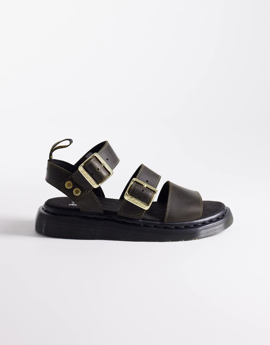 Dr. Martens - Gryphon - Sandalen in dunklem Olivgrün