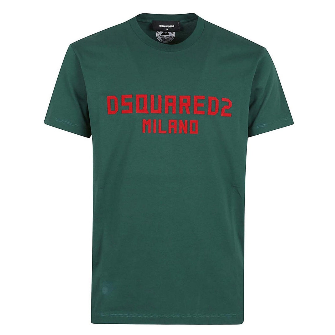 Dsquared2 Milano Logo Cool Fit Groen T-shirt