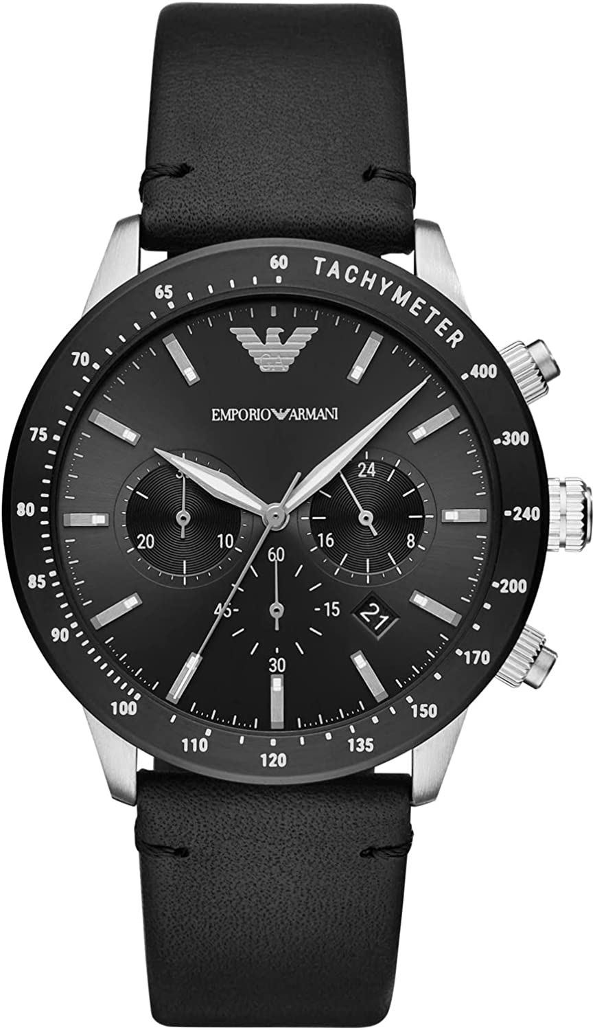Emporio Armani Mario Heren Horloge Zwart AR11243
