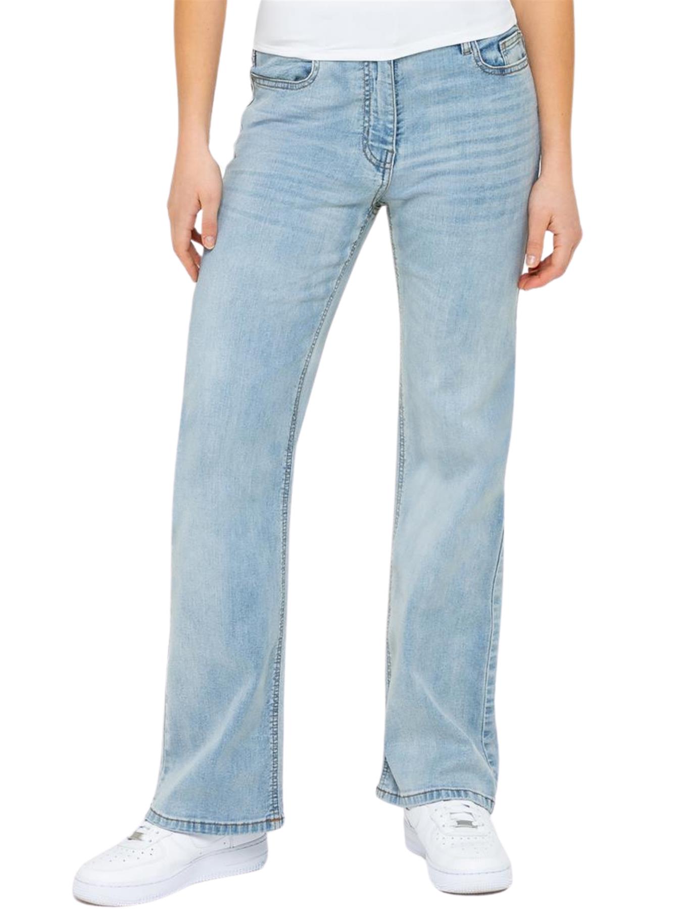 Enzo | Dames Jeans Met Wijde Pijpen