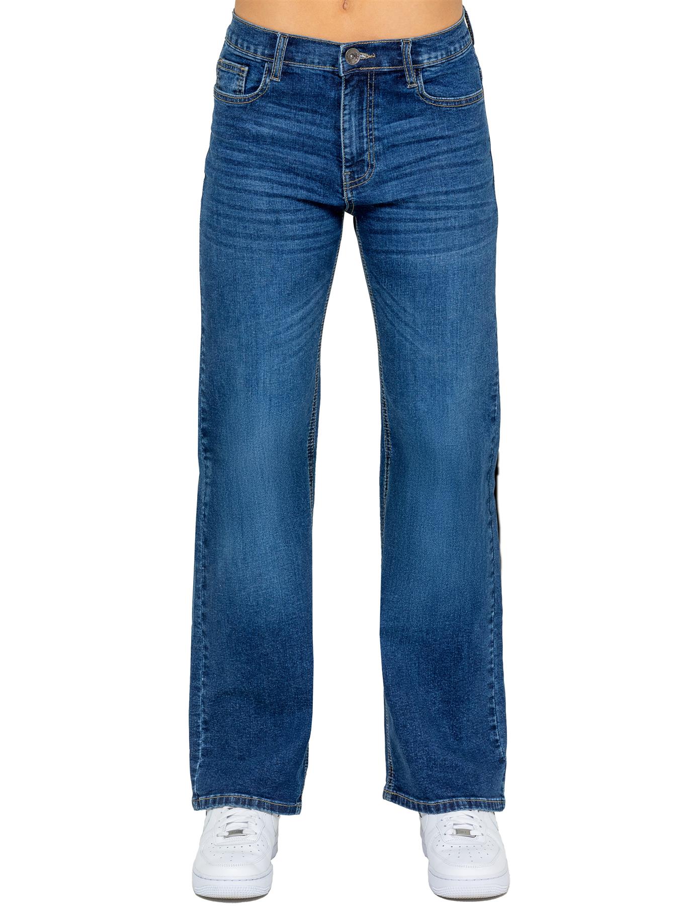Enzo | Dames Jeans Met Wijde Pijpen