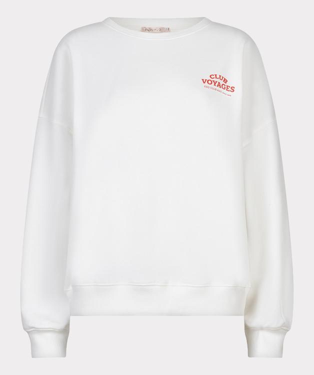 Esqualo Sweater Cities | Off White / Red