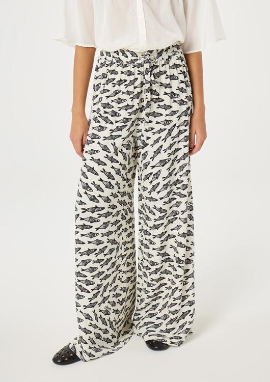 Fabienne Chapot Broek | Cosy White/Black