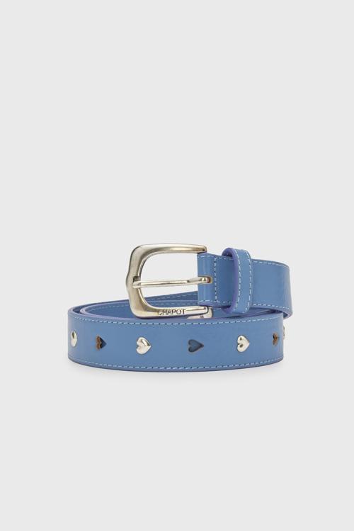 Fabienne Chapot Leather Belt | Marina Blue