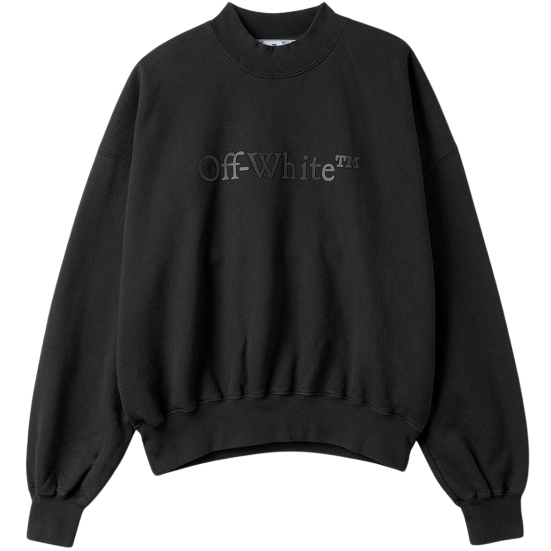 Gebroken wit Bookish Laund boxy fit zwart sweatshirt