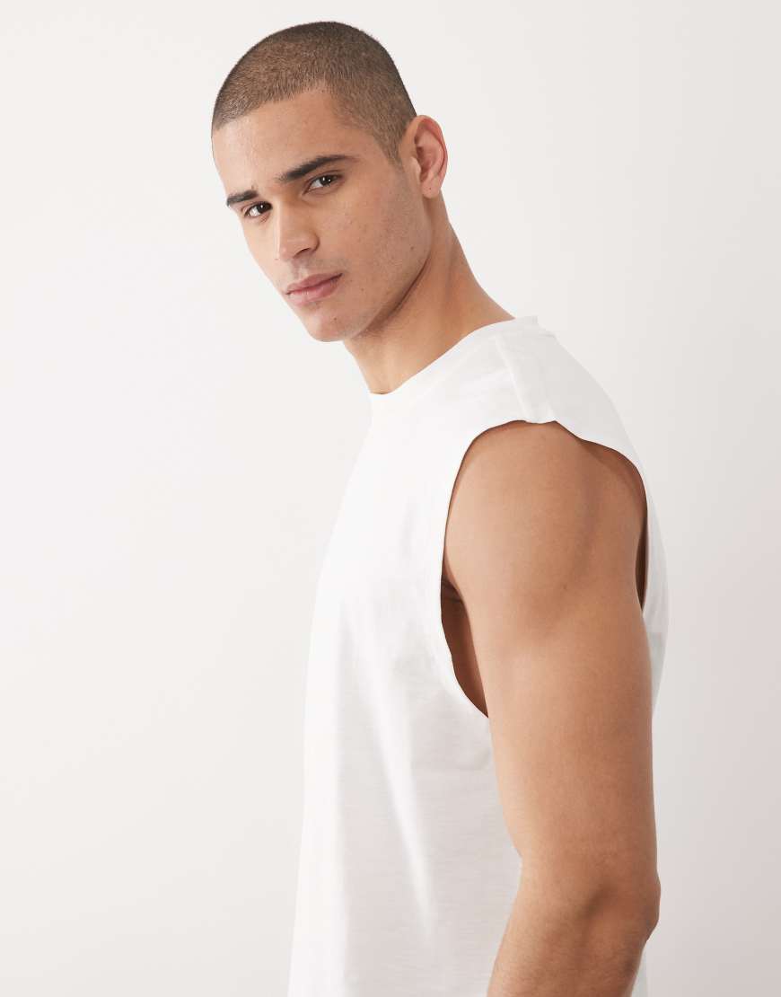 HUGO BOSS - Relaxed-Fit-T-Shirt in Weiß-Grau