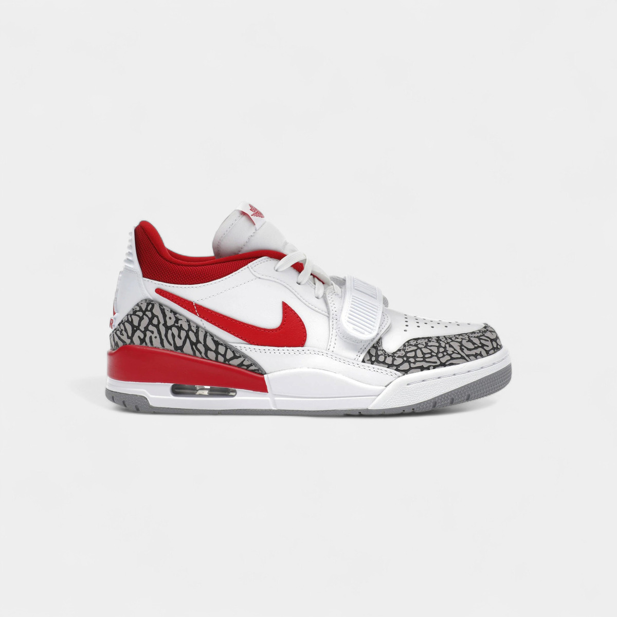 Hoge Sneakers Nike Jordan Legacy 312 Low White Cement Gym Red (Women's)