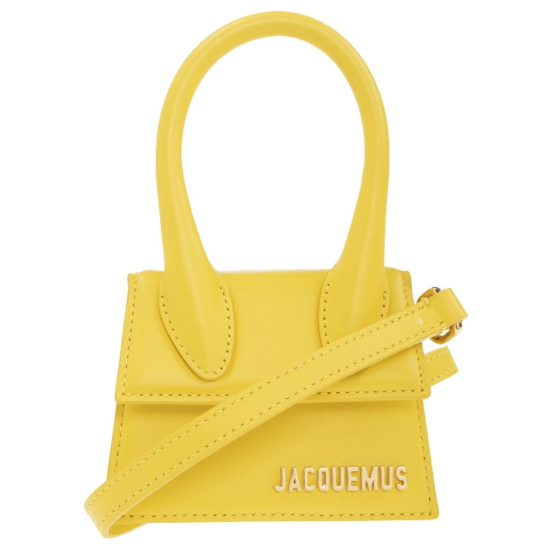 Jacquemus Le Chiquito gele minitas