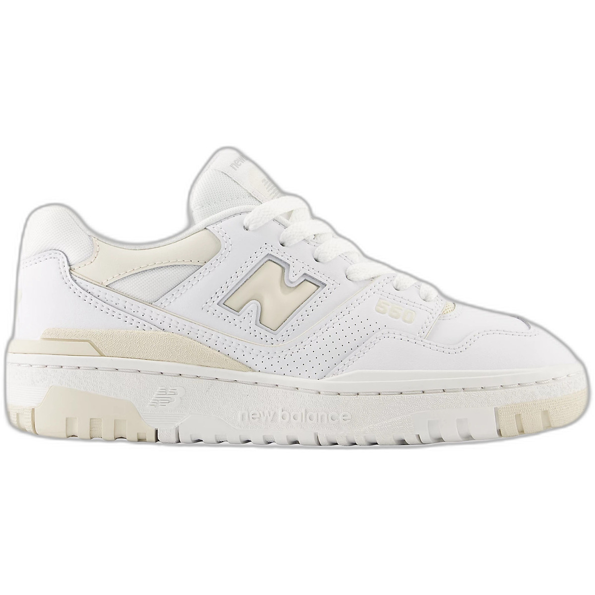Lage Sneakers New Balance 550 White Cream Leather (GS)